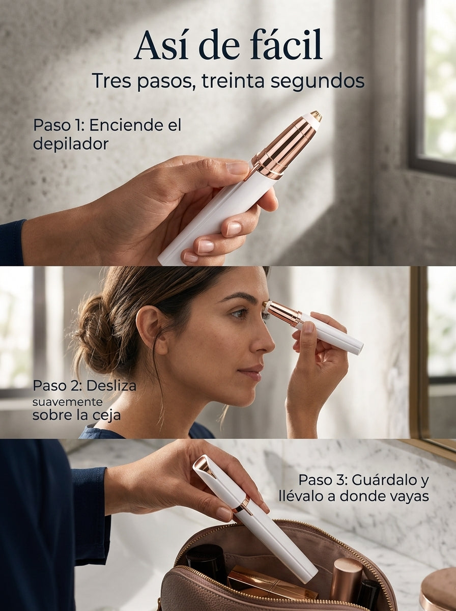 Depilador Eléctrico de Cejas — sec_05_modo_uso